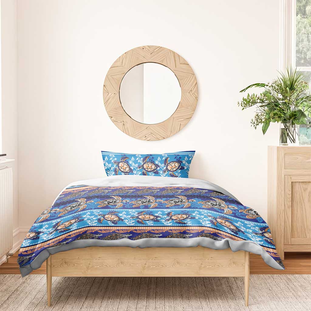 Hawaii Turtles Pattern Special Blue Bedding Set LT01 - Polynesian Pride