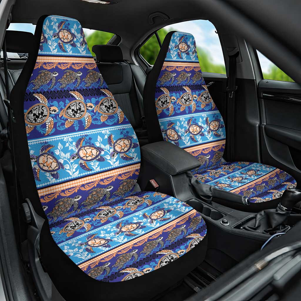Hawaii Turtles Pattern Special Blue Car Seat Cover LT01 One Size Blue - Polynesian Pride