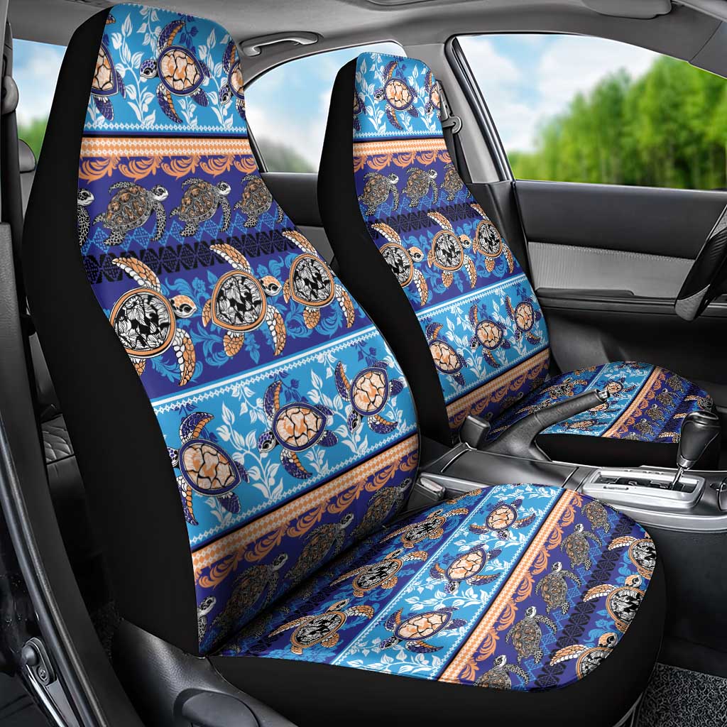 Hawaii Turtles Pattern Special Blue Car Seat Cover LT01 - Polynesian Pride