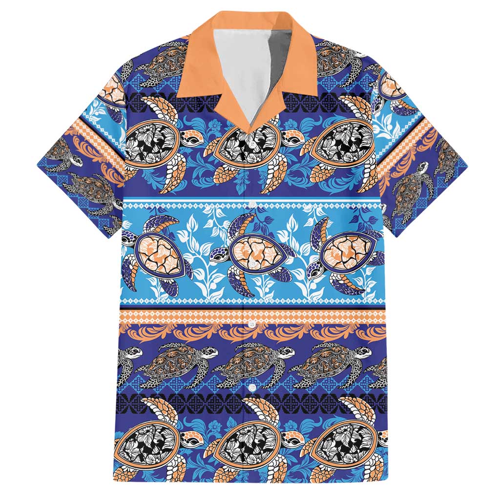 Hawaii Turtles Pattern Special Blue Hawaiian Shirt LT01 Blue - Polynesian Pride