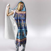 Hawaii Turtles Pattern Special Blue Hooded Blanket LT01 - Polynesian Pride