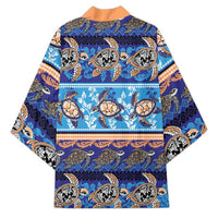 Hawaii Turtles Pattern Special Blue Kimono LT01 - Polynesian Pride