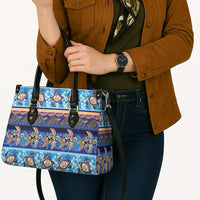 Hawaii Turtles Pattern Special Blue Leather Bag LT01 - Polynesian Pride
