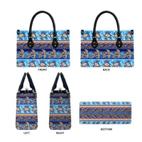 Hawaii Turtles Pattern Special Blue Leather Bag LT01 - Polynesian Pride
