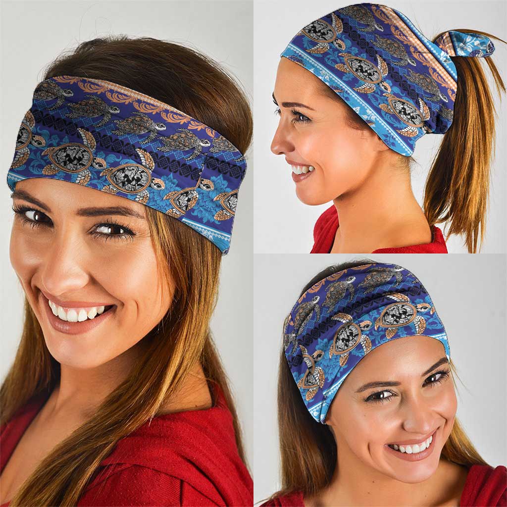 Hawaii Turtles Pattern Special Blue Neck Gaiter LT01 - Polynesian Pride