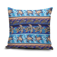 Hawaii Turtles Pattern Special Blue Pillow Cover LT01 Blue - Polynesian Pride
