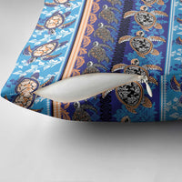 Hawaii Turtles Pattern Special Blue Pillow Cover LT01 - Polynesian Pride