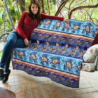 Hawaii Turtles Pattern Special Blue Quilt LT01 - Polynesian Pride