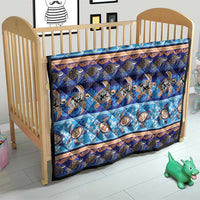 Hawaii Turtles Pattern Special Blue Quilt LT01 - Polynesian Pride