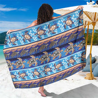 Hawaii Turtles Pattern Special Blue Sarong LT01 One Size 44 x 66 inches Blue - Polynesian Pride