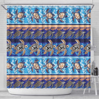 Hawaii Turtles Pattern Special Blue Shower Curtain LT01 - Polynesian Pride