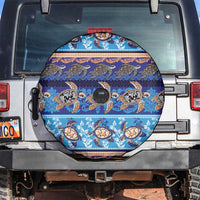 Hawaii Turtles Pattern Special Blue Spare Tire Cover LT01 Blue - Polynesian Pride