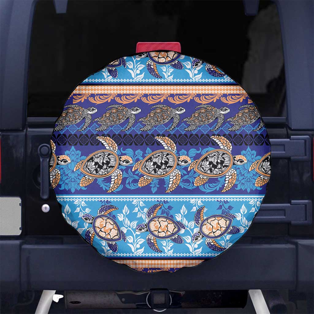 Hawaii Turtles Pattern Special Blue Spare Tire Cover LT01 No hole Blue - Polynesian Pride