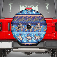 Hawaii Turtles Pattern Special Blue Spare Tire Cover LT01 - Polynesian Pride