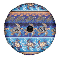 Hawaii Turtles Pattern Special Blue Spare Tire Cover LT01 - Polynesian Pride