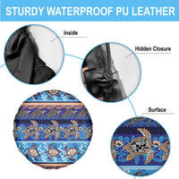 Hawaii Turtles Pattern Special Blue Spare Tire Cover LT01 - Polynesian Pride