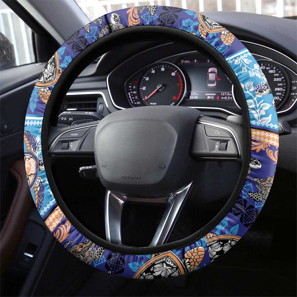 Hawaii Turtles Pattern Special Blue Steering Wheel Cover LT01 - Polynesian Pride