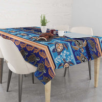 Hawaii Turtles Pattern Special Blue Tablecloth LT01 - Polynesian Pride
