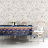 Hawaii Turtles Pattern Special Blue Tablecloth LT01 - Polynesian Pride