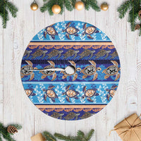 Hawaii Turtles Pattern Special Blue Tree Skirt LT01 Casual Blue - Polynesian Pride