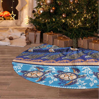 Hawaii Turtles Pattern Special Blue Tree Skirt LT01 - Polynesian Pride