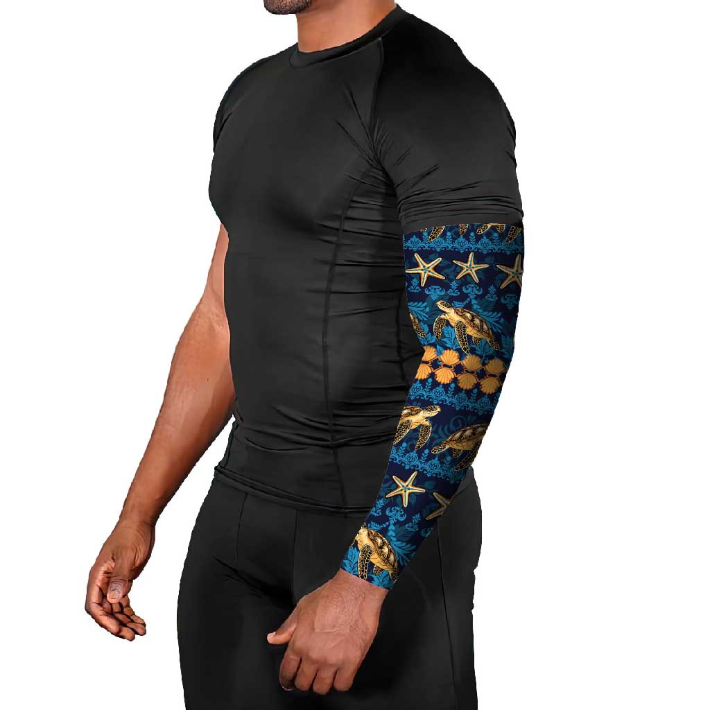 Hawaii Turtles Starfish Unique Pattern Arm Sleeves LT01 - Polynesian Pride