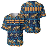 Hawaii Turtles Starfish Unique Pattern Baseball Jersey LT01 - Polynesian Pride