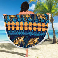 Hawaii Turtles Starfish Unique Pattern Beach Blanket LT01 - Polynesian Pride