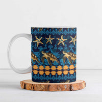 Hawaii Turtles Starfish Unique Pattern Ceramic Mug LT01 Blue - Polynesian Pride