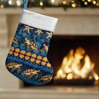 Hawaii Turtles Starfish Unique Pattern Christmas Stocking LT01 Set of 2 Blue - Polynesian Pride