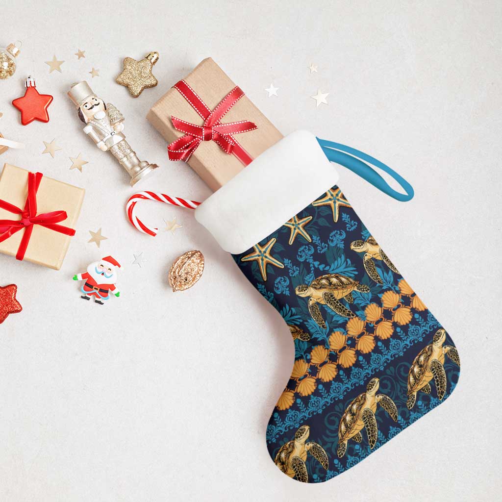 Hawaii Turtles Starfish Unique Pattern Christmas Stocking LT01 - Polynesian Pride