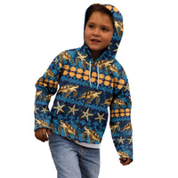 Hawaii Turtles Starfish Unique Pattern Kid Hoodie LT01 - Polynesian Pride