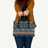 Hawaii Turtles Starfish Unique Pattern Leather Bag LT01 - Polynesian Pride