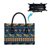 Hawaii Turtles Starfish Unique Pattern Leather Bag LT01 - Polynesian Pride
