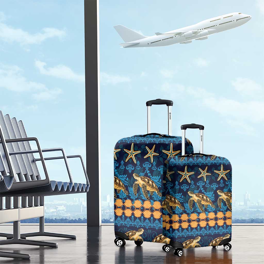 Hawaii Turtles Starfish Unique Pattern Luggage Cover LT01 - Polynesian Pride