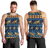 Hawaii Turtles Starfish Unique Pattern Men Tank Top LT01 - Polynesian Pride