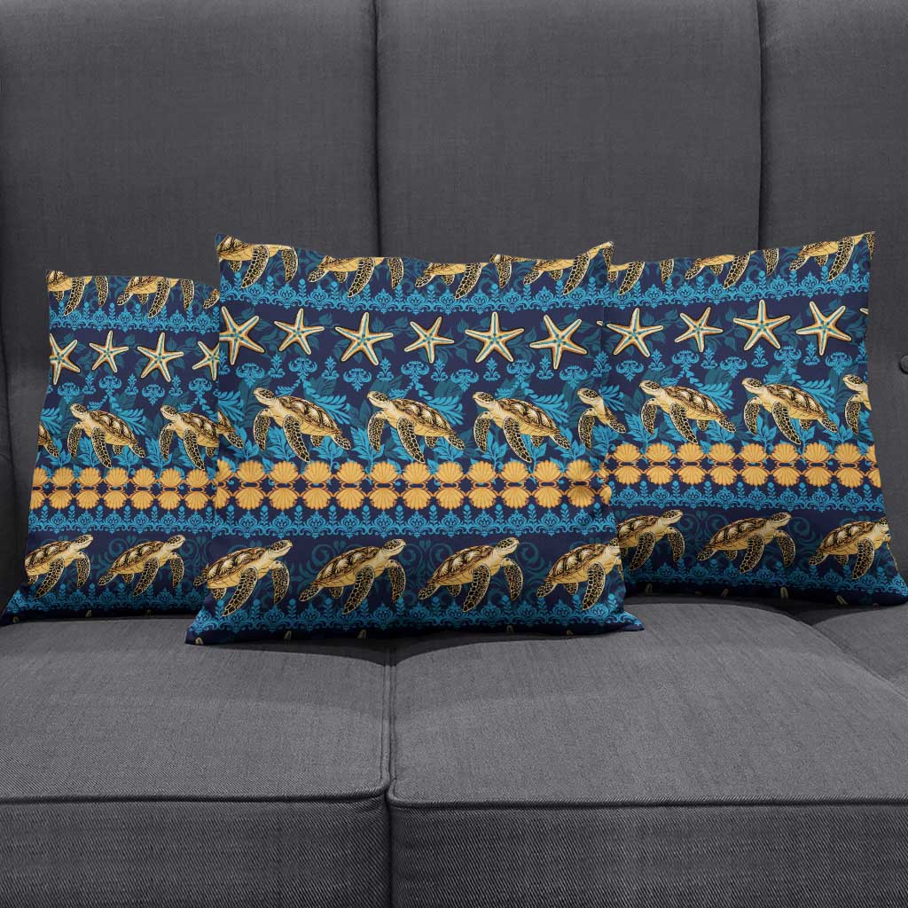 Hawaii Turtles Starfish Unique Pattern Pillow Cover LT01 - Polynesian Pride
