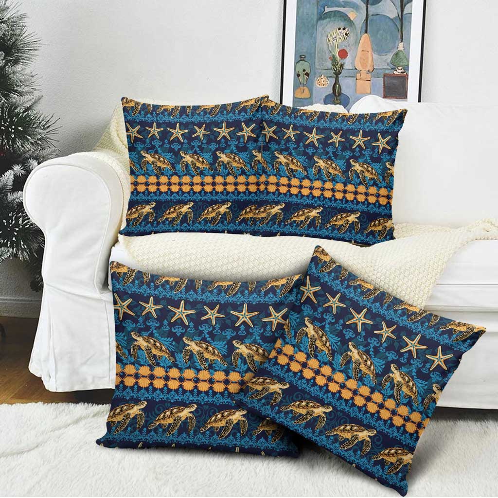 Hawaii Turtles Starfish Unique Pattern Pillow Cover LT01 - Polynesian Pride
