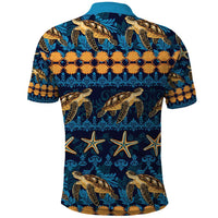 Hawaii Turtles Starfish Unique Pattern Polo Shirt LT01 - Polynesian Pride