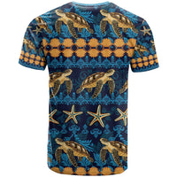 Hawaii Turtles Starfish Unique Pattern T Shirt LT01 - Polynesian Pride