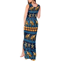 Hawaii Turtles Starfish Unique Pattern Tank Maxi Dress LT01 - Polynesian Pride