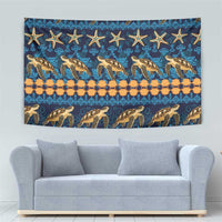 Hawaii Turtles Starfish Unique Pattern Tapestry LT01 - Polynesian Pride