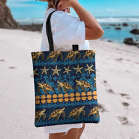 Hawaii Turtles Starfish Unique Pattern Tote Bag LT01 - Polynesian Pride