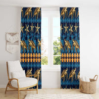 Hawaii Turtles Starfish Unique Pattern Window Curtain LT01 - Polynesian Pride
