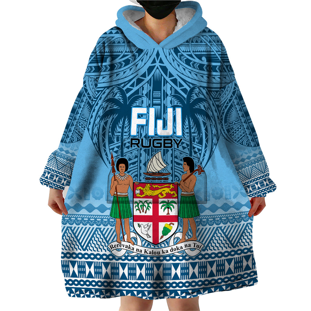 Fiji Rugby Wearable Blanket Hoodie Fijian Go 2023 World Cup LT01 - Polynesian Pride