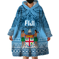 Fiji Rugby Wearable Blanket Hoodie Fijian Go 2023 World Cup LT01 - Polynesian Pride