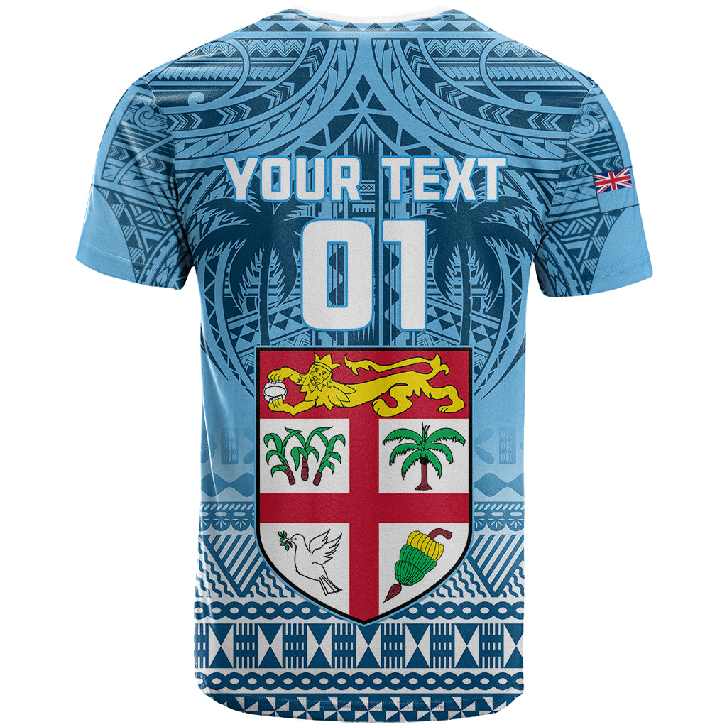 Custom Fiji Rugby T Shirt Fijian Go 2023 World Cup LT01 - Polynesian Pride