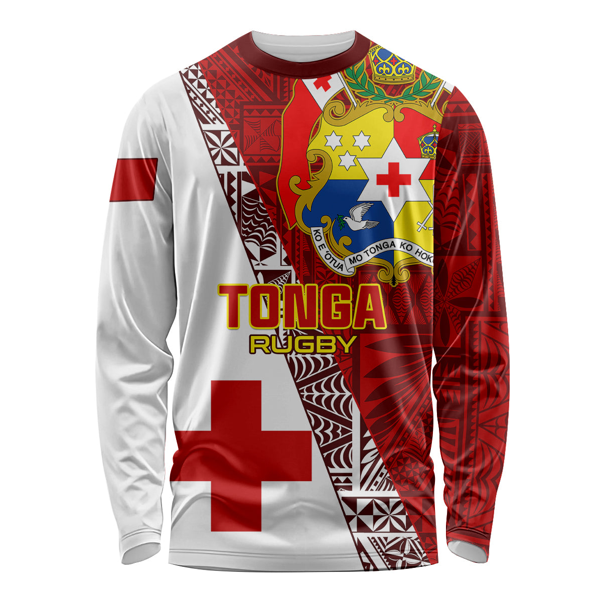 Tonga Rugby Long Sleeve Shirt Tongan Go 2023 World Cup LT01 Unisex Red - Polynesian Pride