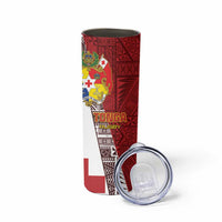 Tonga Rugby Skinny Tumbler Go Tongan LT01 - Polynesian Pride