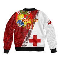Custom Tonga Rugby Bomber Jacket Tongan Go 2023 World Cup LT01 - Polynesian Pride